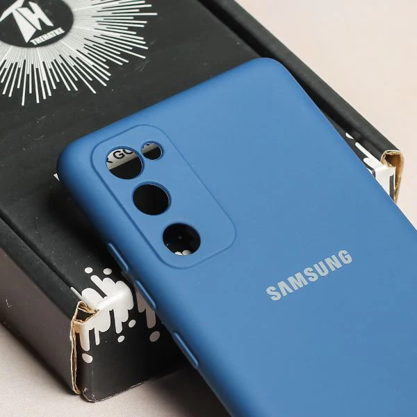Dark Blue Camera Original Silicone case for Samsung S20 FE - Image 4