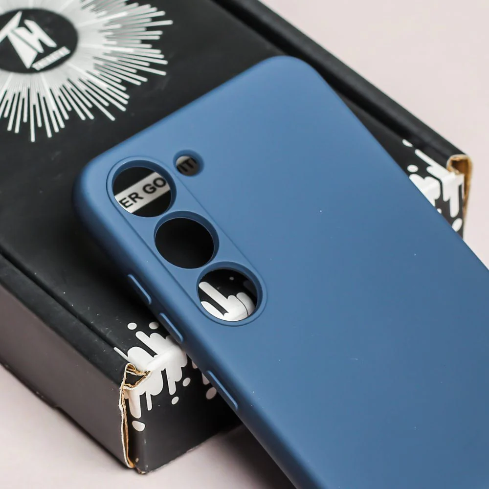 Dark Blue Camera Original Silicone case for Samsung S23 5G - Image 3