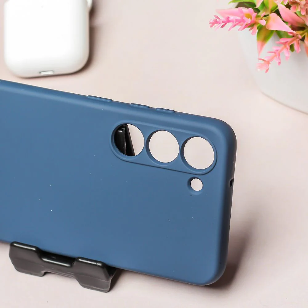 Dark Blue Camera Original Silicone case for Samsung S23 5G - Image 4