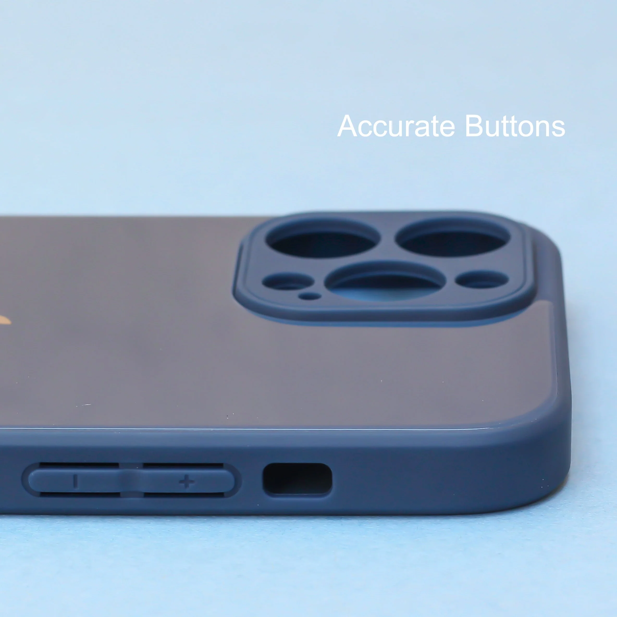 Dark Blue camera Safe mirror case for Apple Iphone 14 Pro - Image 3