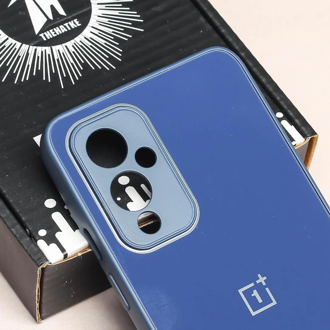 Dark Blue camera Safe mirror case for Oneplus 9 - Image 4