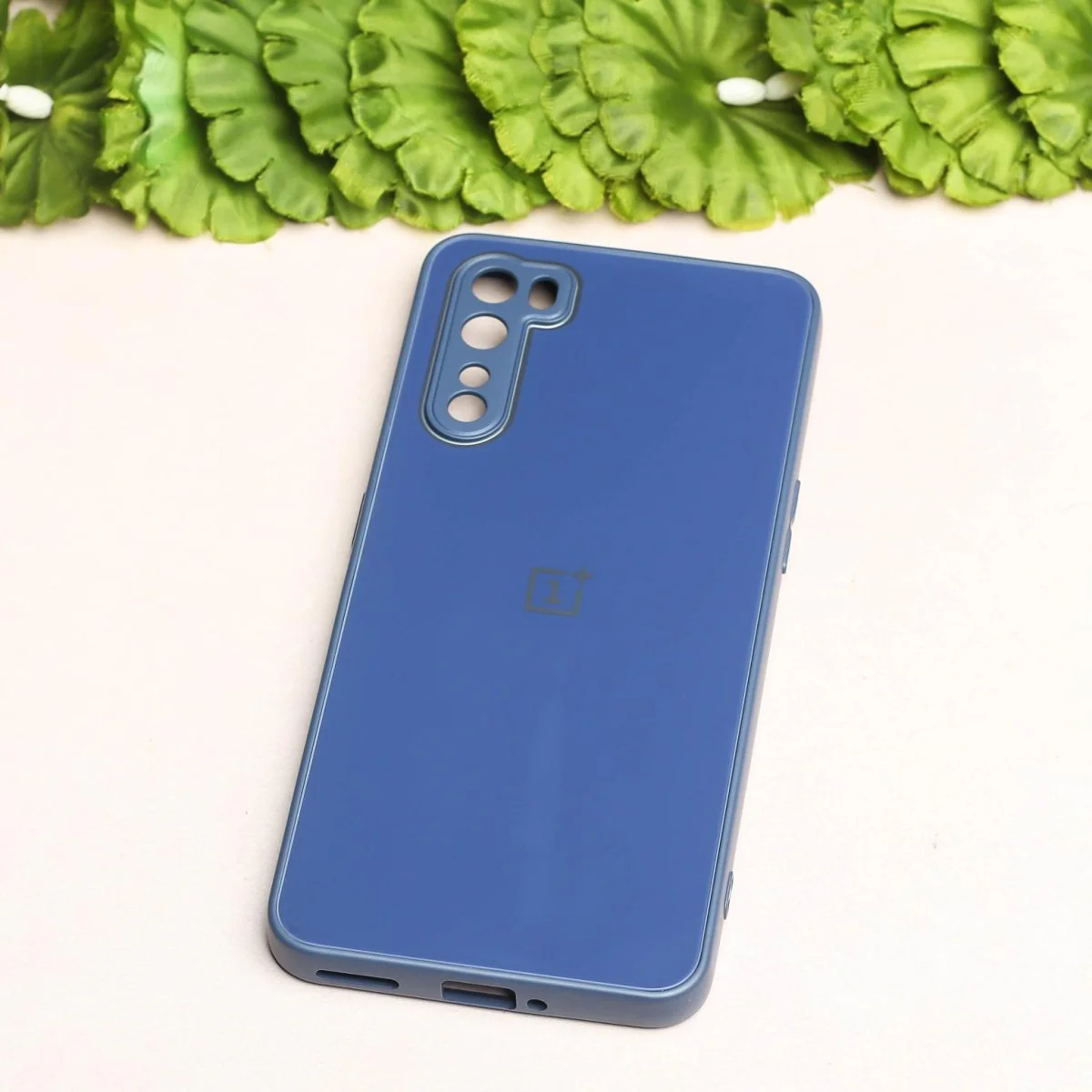 Dark Blue camera Safe mirror case for Oneplus Nord - Image 2