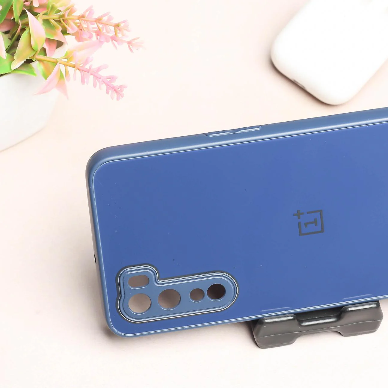 Dark Blue camera Safe mirror case for Oneplus Nord - Image 3