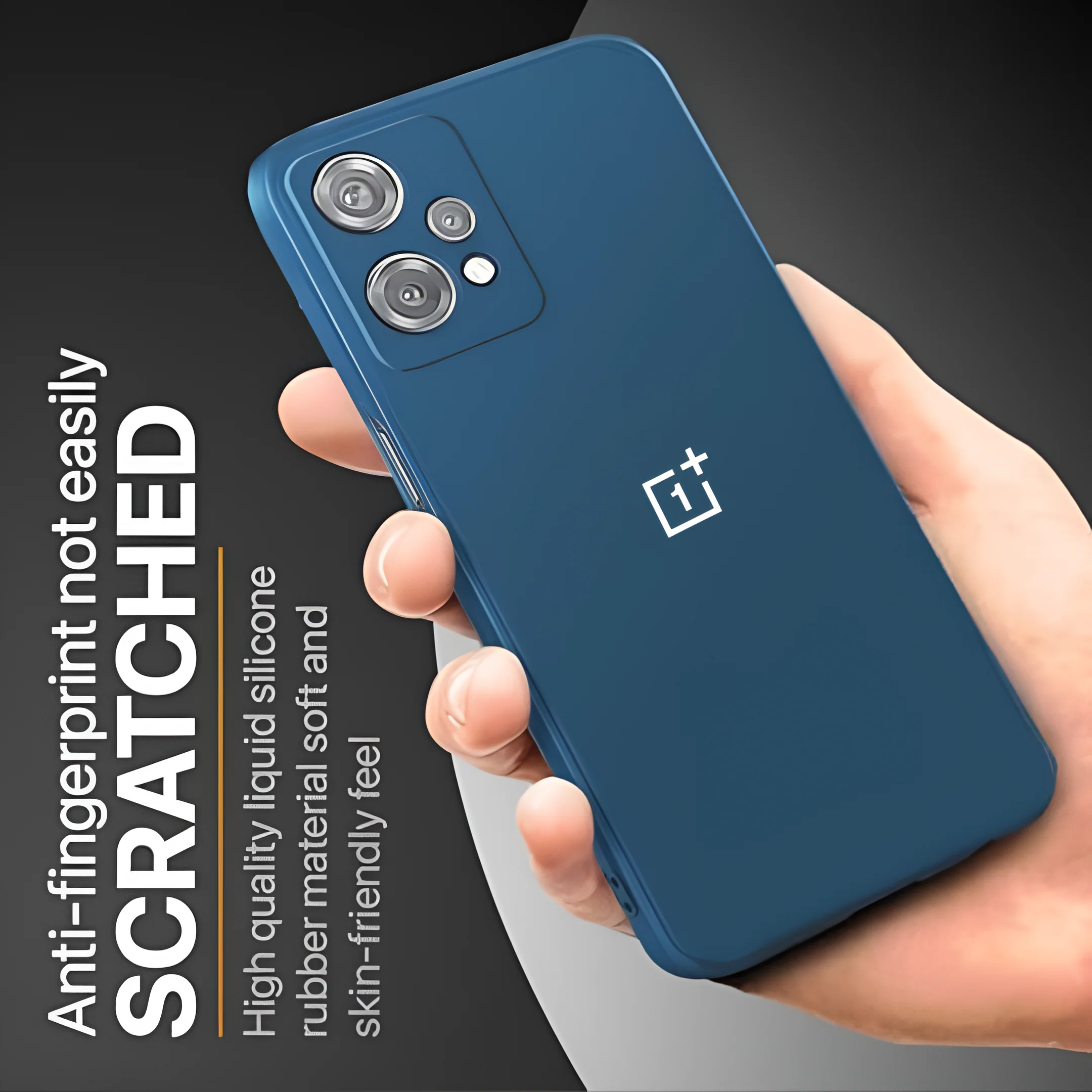 Dark Blue Candy Silicone Case for Oneplus Nord CE 2 Lite - Image 3