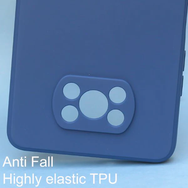 Dark Blue Candy Silicone case for Poco X3 - Image 2