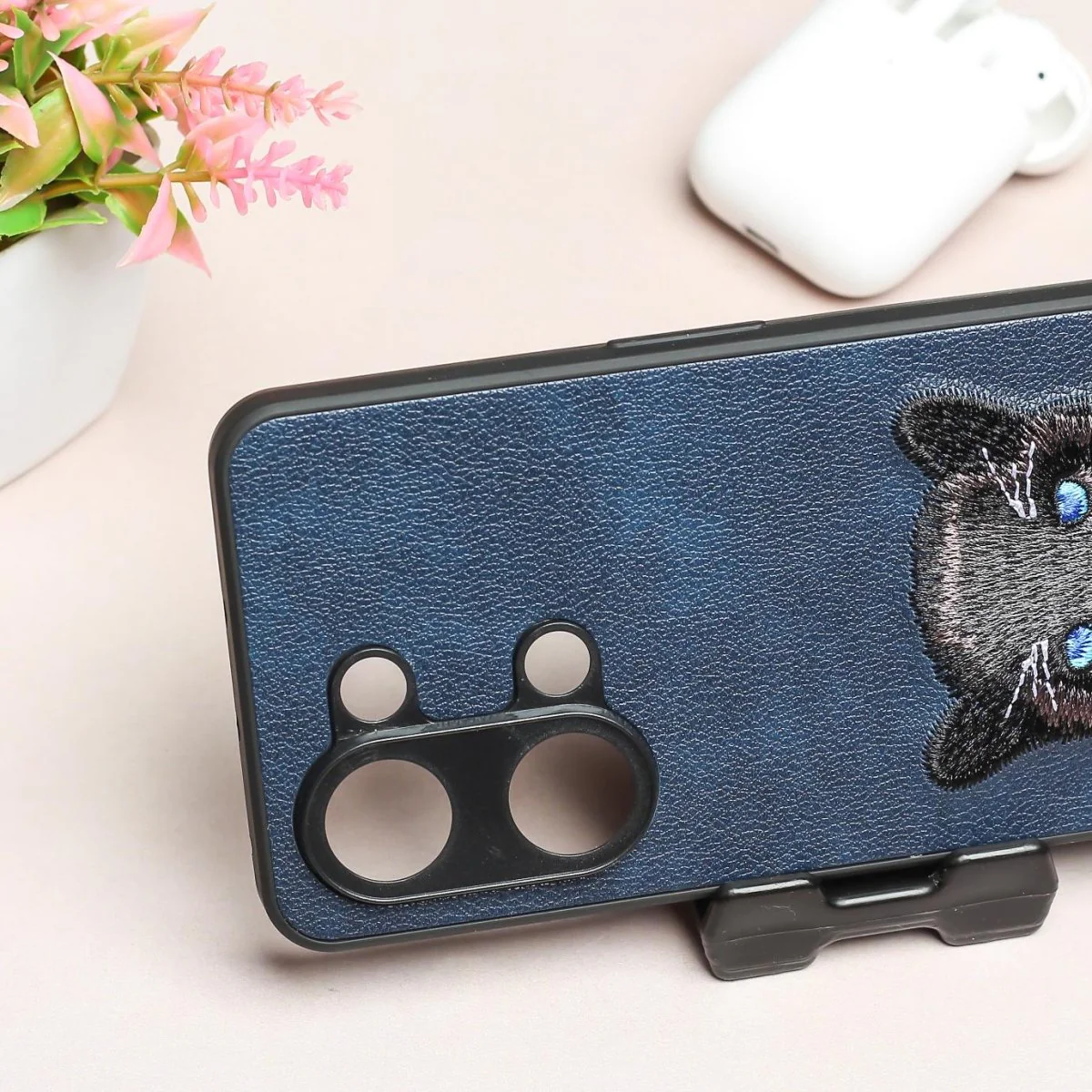 Dark Blue Leather Black Panther Ornamented for Oneplus Nord 3 - Image 3