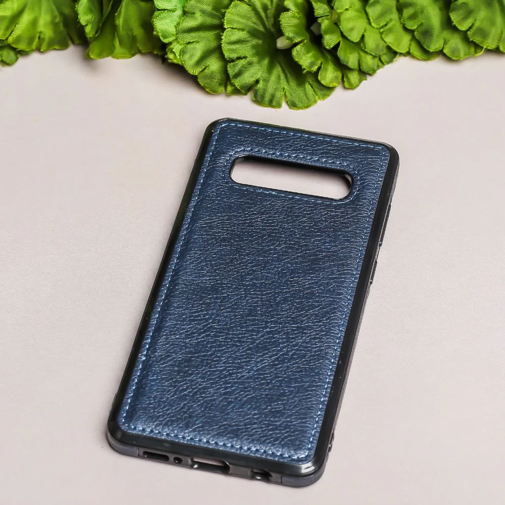 Puloka Dark Blue Leather Case for Samsung S10 plus - Image 2