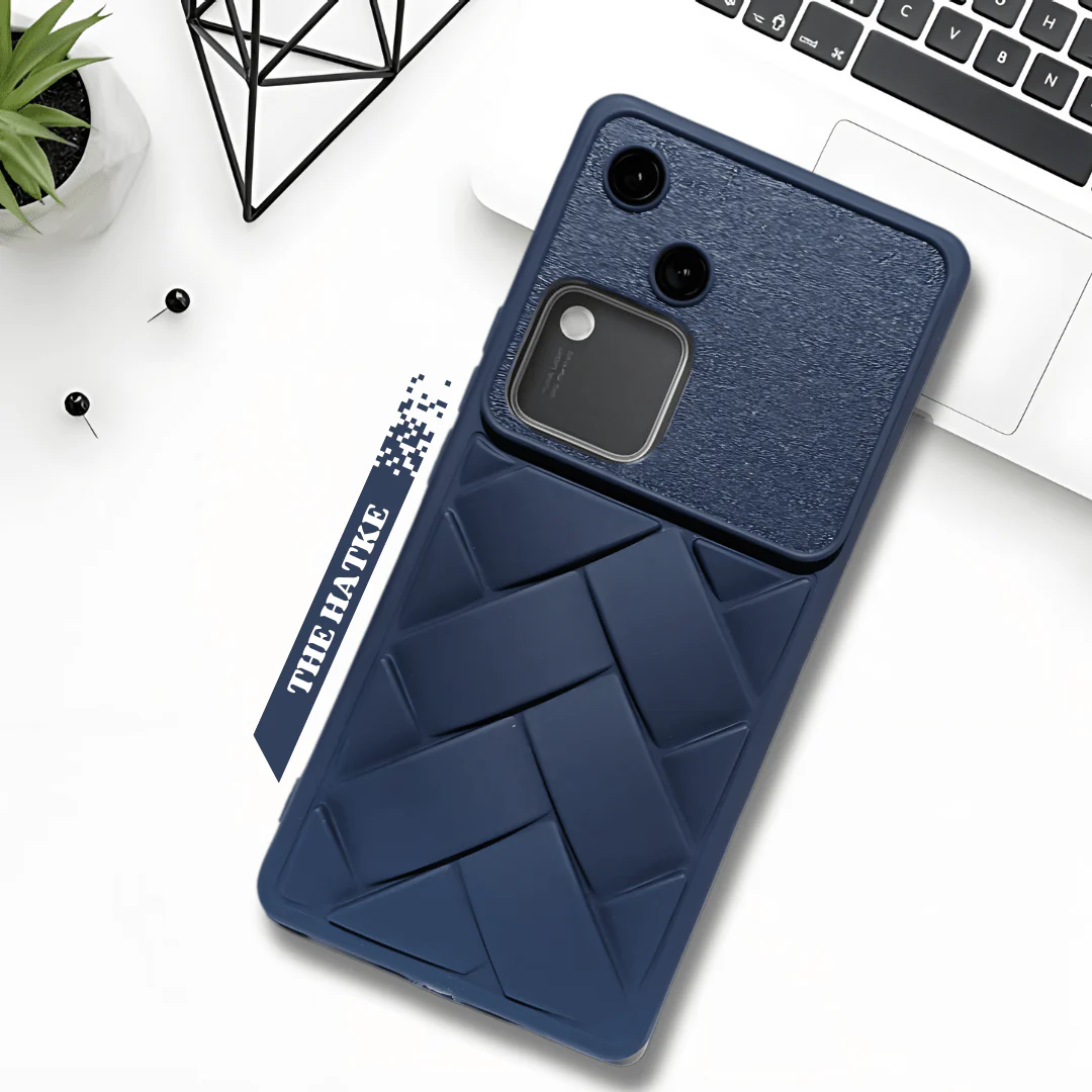 Dark Blue Mystic Silicone Case for Vivo V30