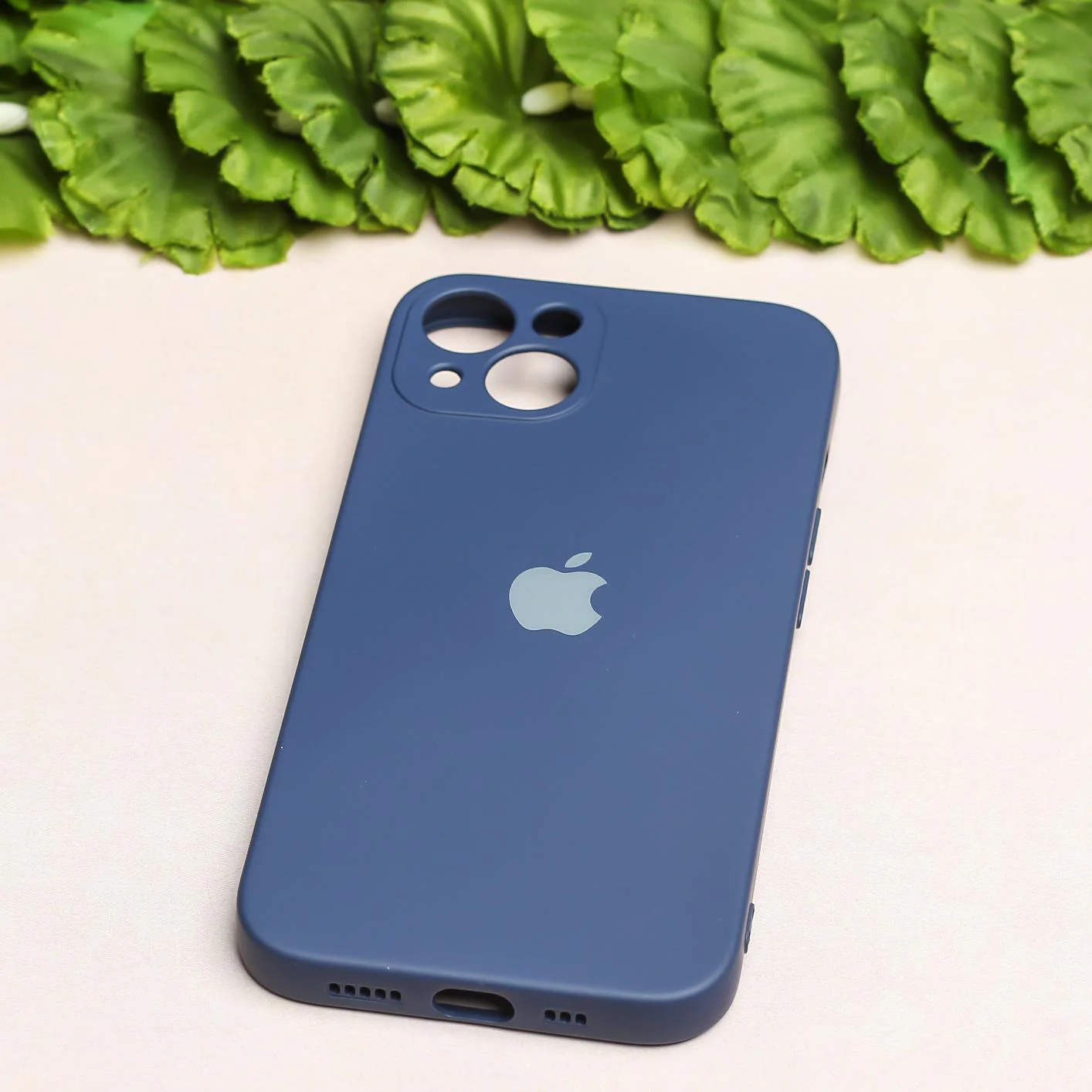 Dark Blue Original Camera Silicone case for Apple iphone 14 Plus - Image 2