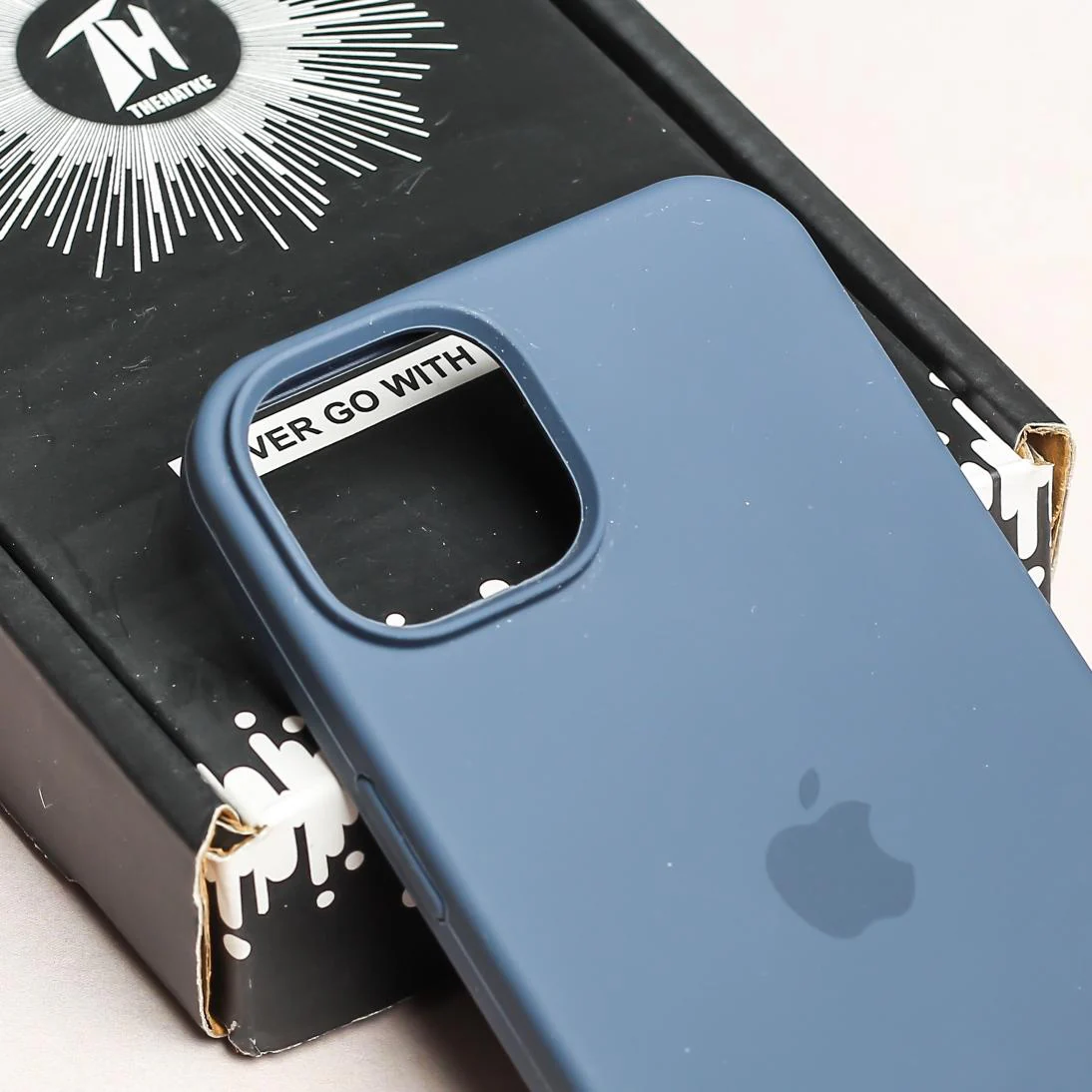 Dark Blue Original Silicone case for Apple iphone 14 Plus - Image 4