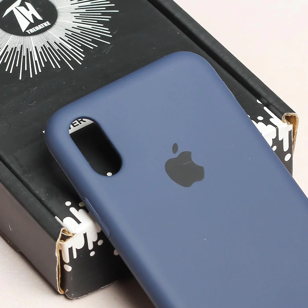 Dark Blue Original Silicone case for Apple iPhone XS Max - Image 4