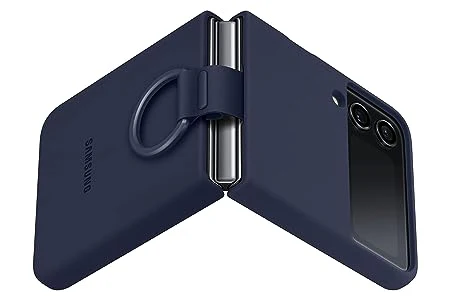 Dark Blue Original Silicone case for Samsung Galaxy Z FLIP 3 - Image 4