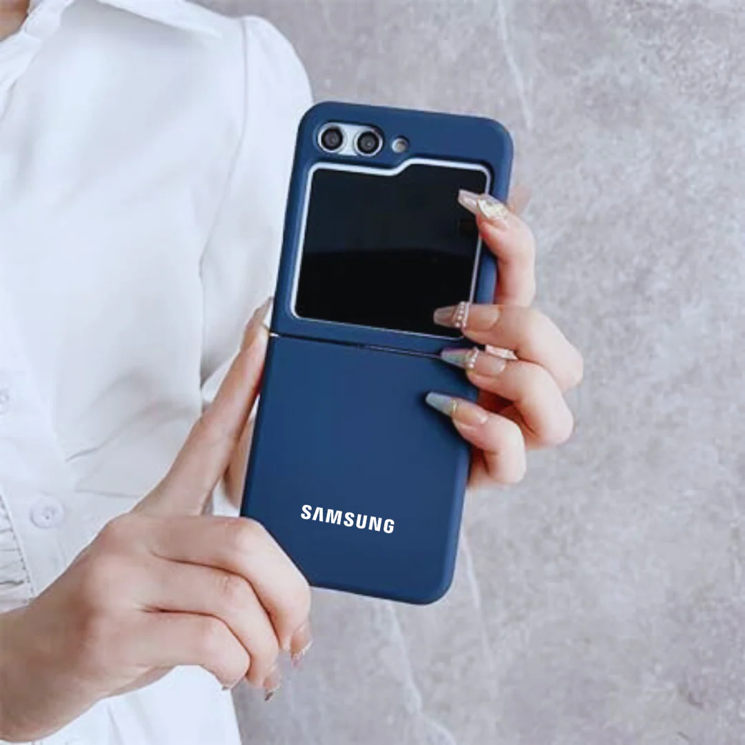 Dark Blue Original Silicone case for Samsung Galaxy Z FLIP 7 fe - Image 2