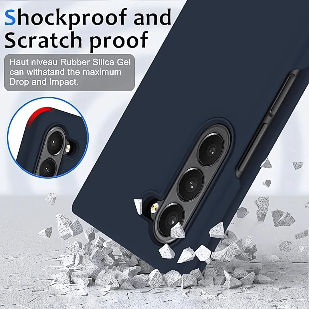 Dark Blue Original Silicone case for Samsung Z Fold 6 5G - Image 2