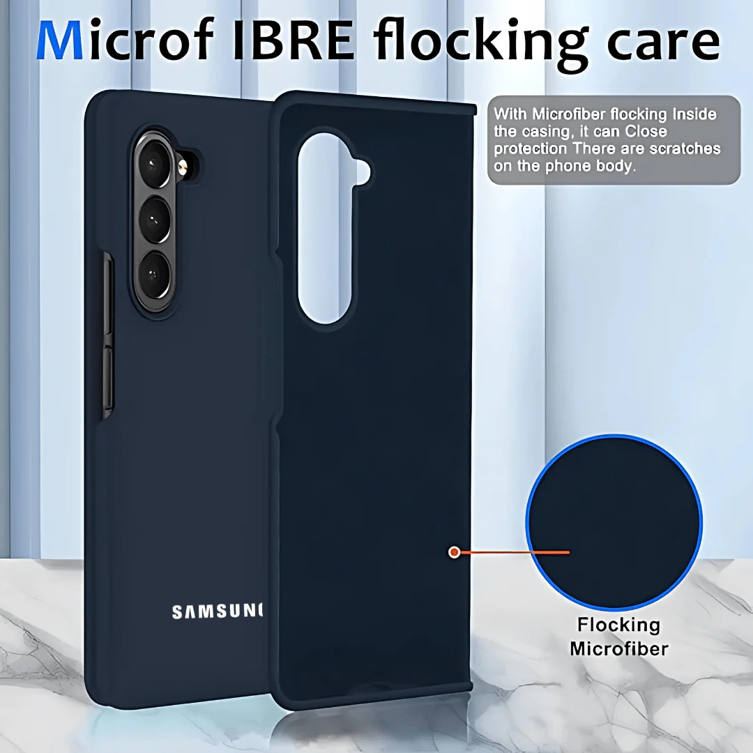 Dark Blue Original Silicone case for Samsung Z Fold 6 5G - Image 3