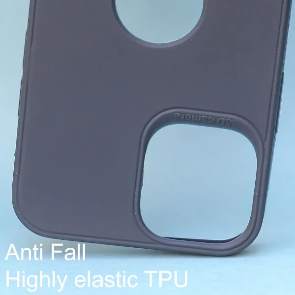 Dark Blue Spazy Logo Cut Silicone Case for Apple Iphone 12 Pro - Image 2