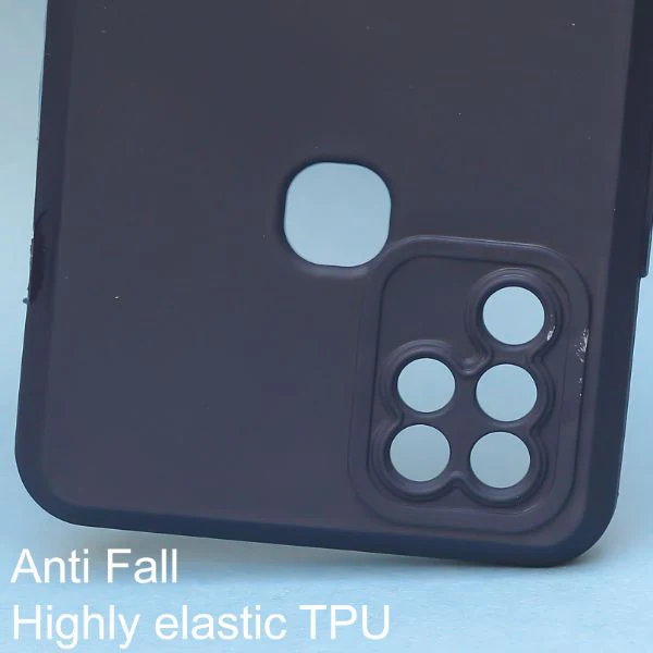 Dark Blue Spazy Silicone Case for Infinix Hot 10 - Image 2