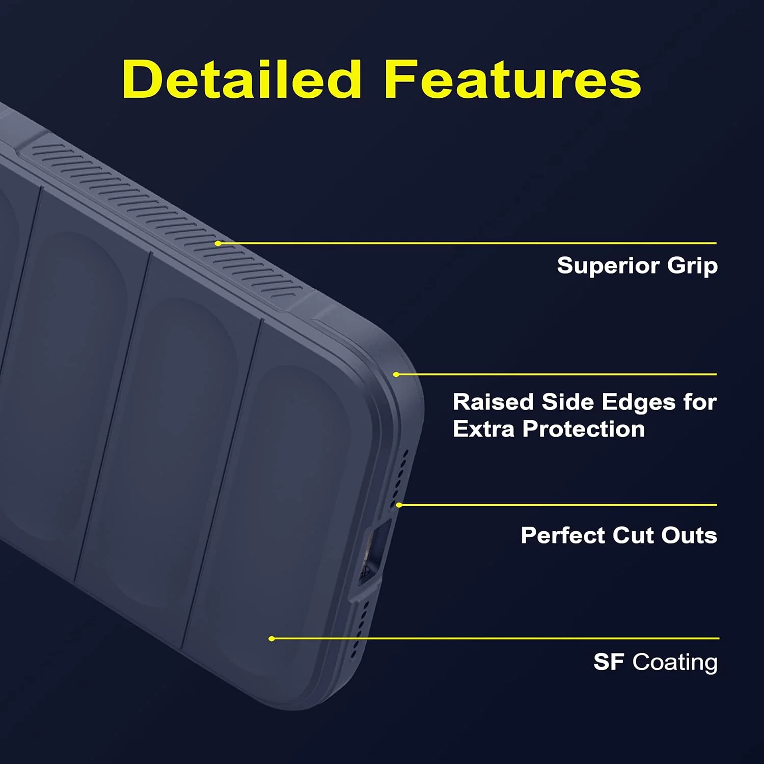 Dark Blue Wave Case for Apple Iphone 11 - Image 3