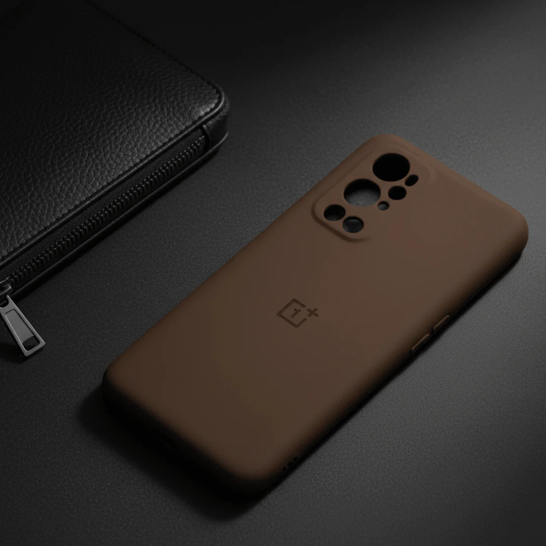 Dark Brown Camera Original Silicone Case for Oneplus 9 Pro