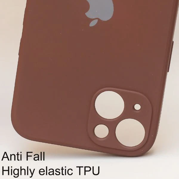 Dark Brown Candy Silicone Case for Apple Iphone 14 Plus - Image 2