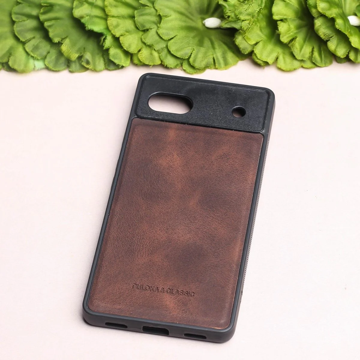 Dark Brown Classic Leather Case for Google Pixel 7A - Image 2
