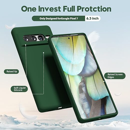 Dark Green Camera Original Silicone case for Google Pixel 7 Pro - Image 3