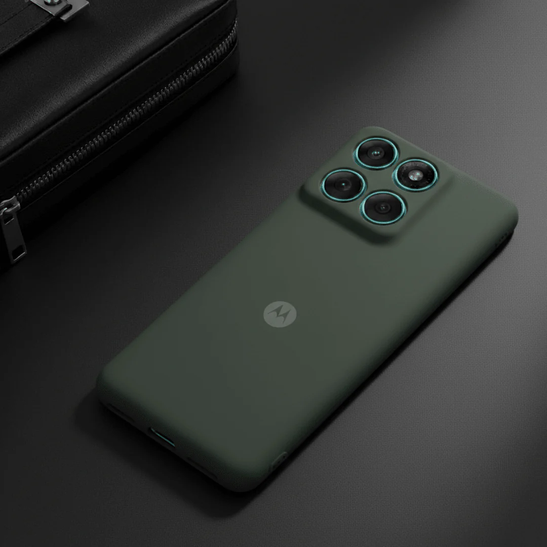 Dark Green Camera Original Silicone case for Motorola Edge 60 Fusion