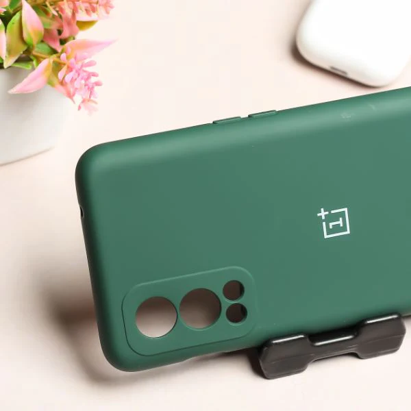 Dark Green Camera Original Silicone case for Oneplus Nord 2 - Image 2
