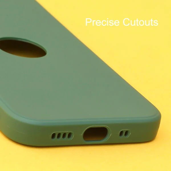 Dark Green Candy Logo Cut Silicone Case for Apple Iphone 12 - Image 5