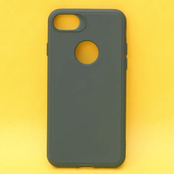 Dark Green Candy Logo Cut Silicone Case for Apple Iphone 7