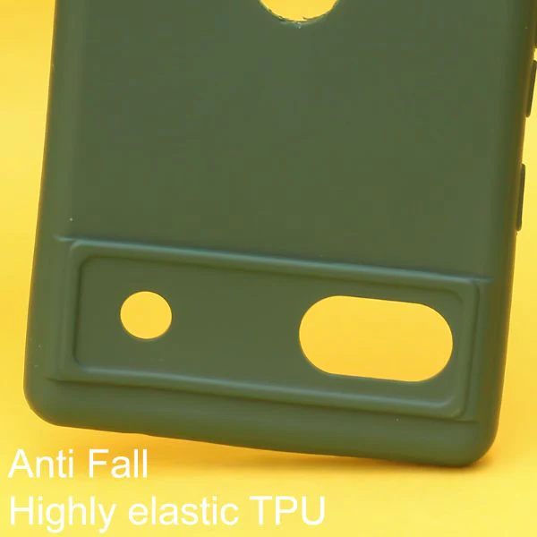 Dark Green Candy Silicone Case for Google Pixel 6A - Image 2