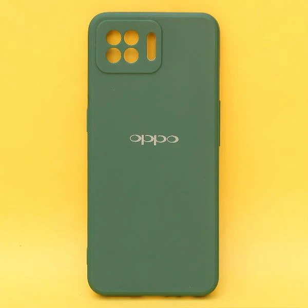 Dark Green Candy Silicone Case for Oppo F17 Pro