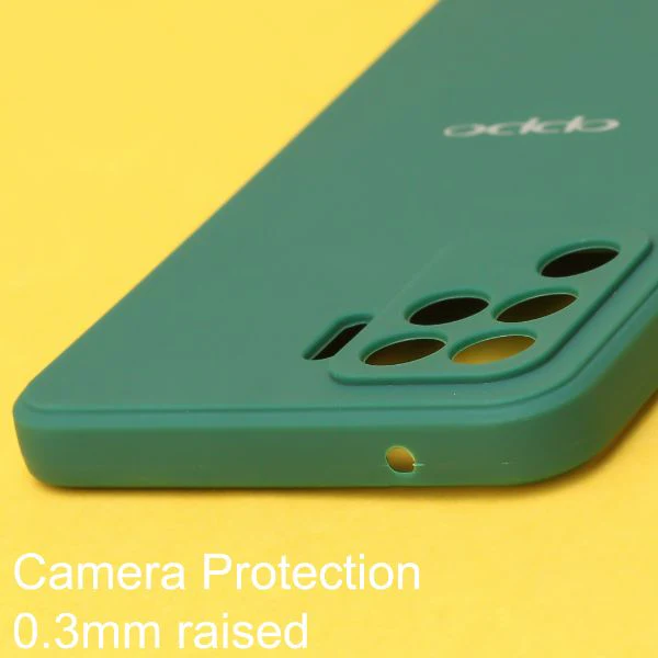 Dark Green Candy Silicone Case for Oppo F19 pro - Image 4