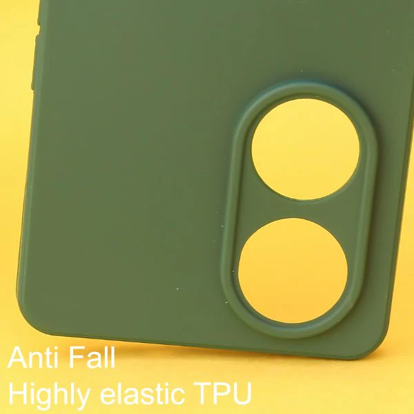 Dark Green candy Silicone Case for Oppo Reno 8T - Image 2