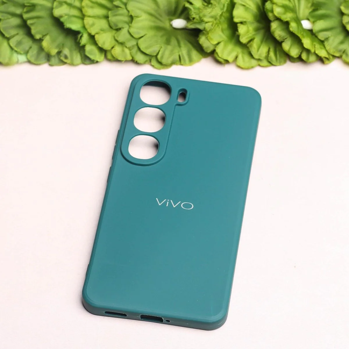 Dark Green Candy silicone Case for Vivo Y300 - Image 2