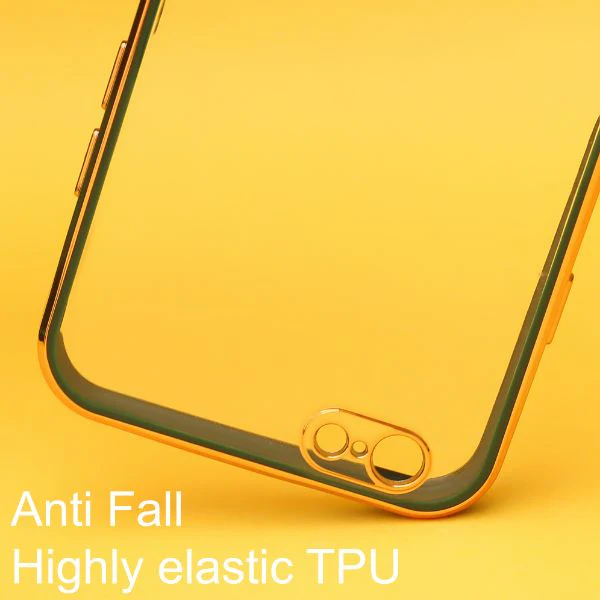 Dark Green Electroplated Transparent Case for Apple iphone 6/6s - Image 2