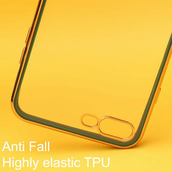 Dark Green Electroplated Transparent Case for Apple iphone 7 Plus - Image 3