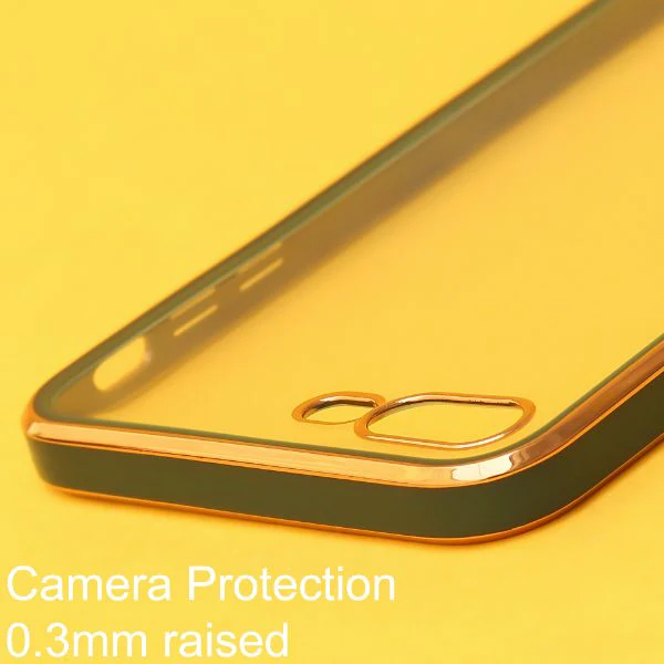 Dark Green Electroplated Transparent Case for Apple iphone 7 Plus - Image 5