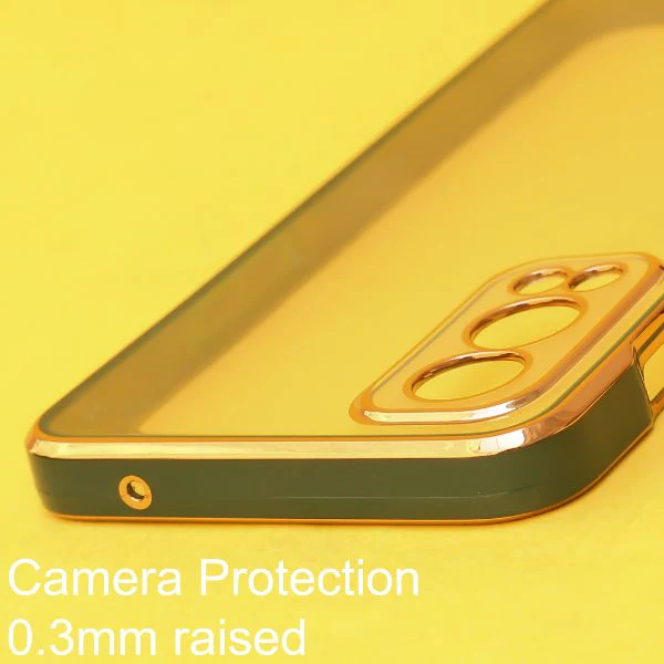 Dark Green Electroplated Transparent Case for Oneplus Nord 2 - Image 4