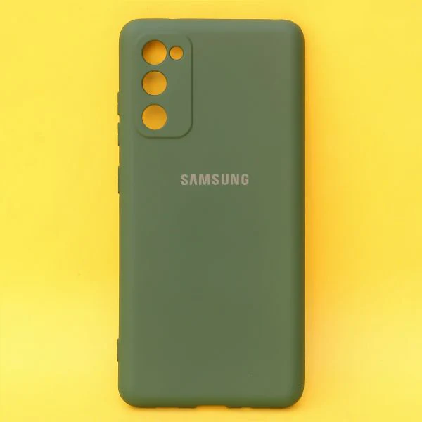 Dark Green Original Camera Silicone case for Samsung S20 FE