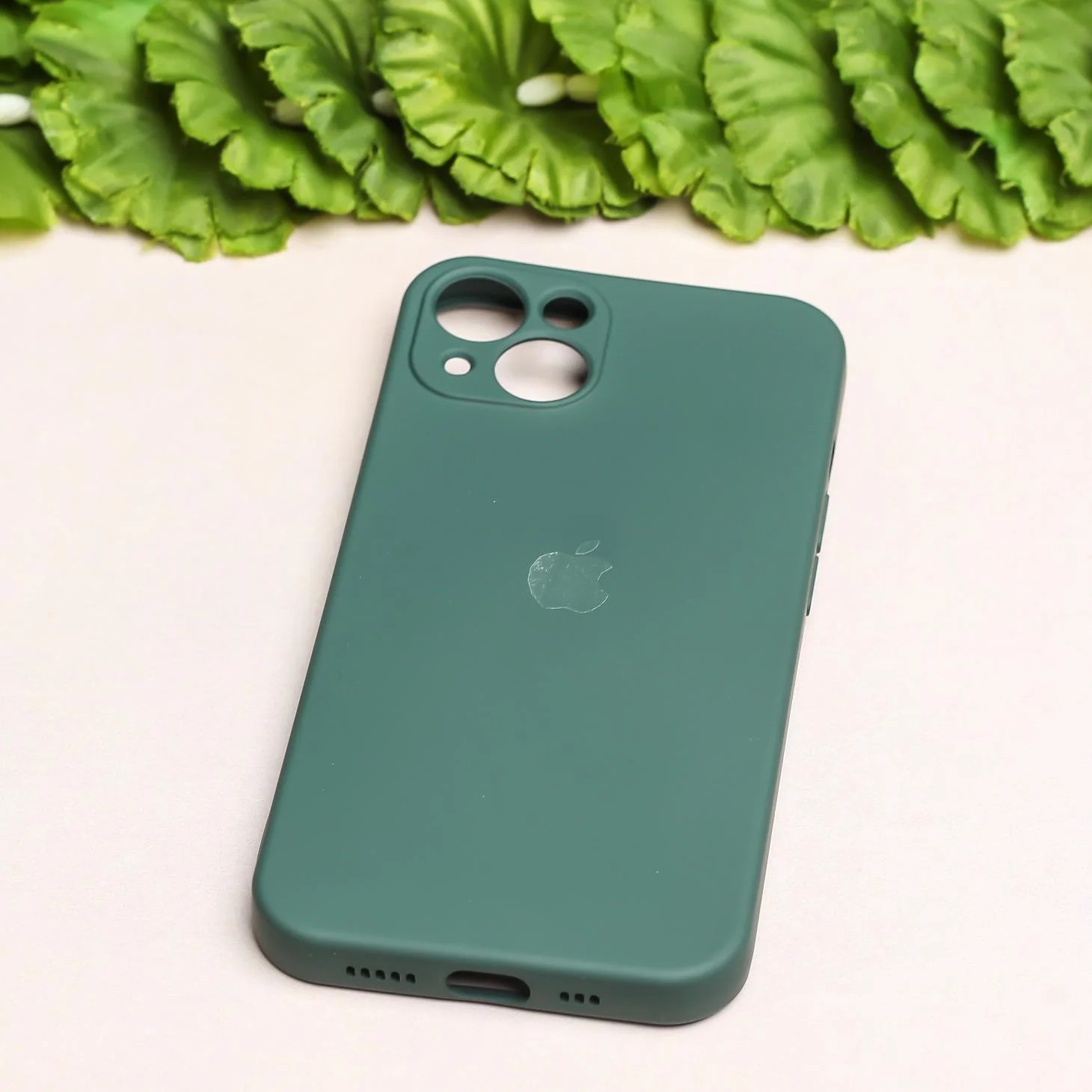 Dark Green Original Camera Silicone case for Apple iphone 14 - Image 2