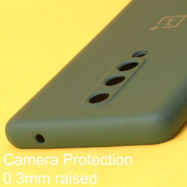 Dark Green Original Camera Silicone case for Oneplus 8 - Image 4
