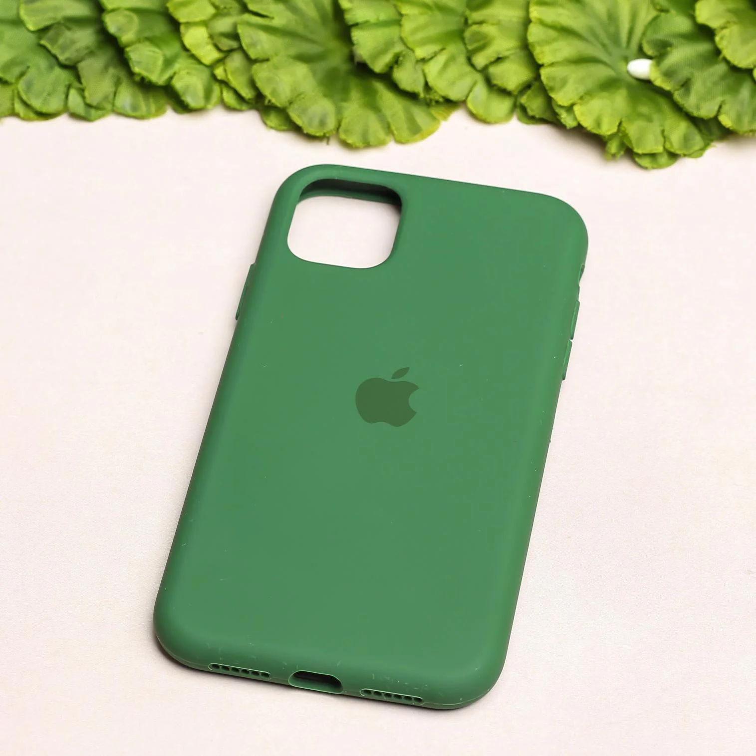 Dark Green Original Silicone case for Apple iphone 12 - Image 2