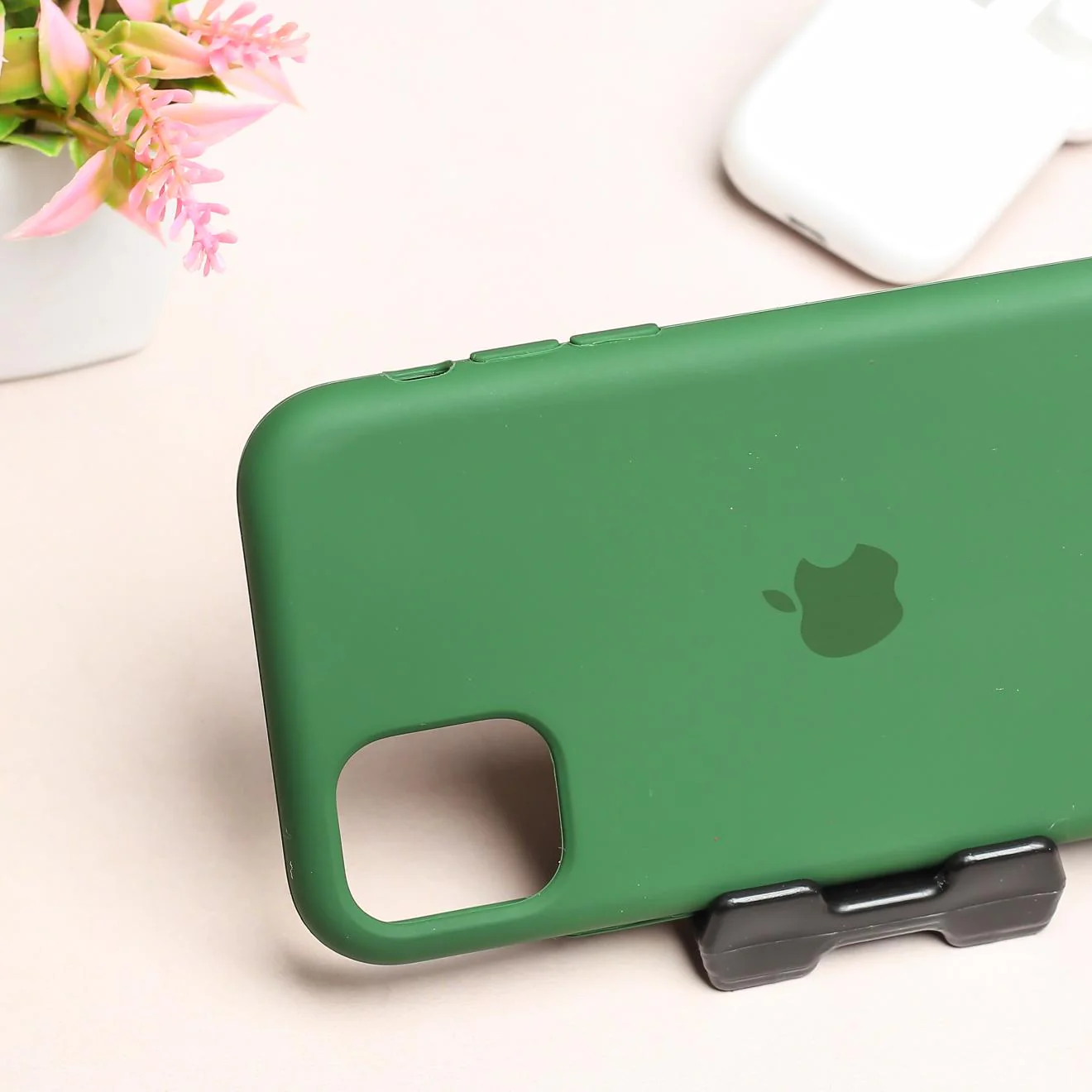 Dark Green Original Silicone case for Apple iphone 12 - Image 3