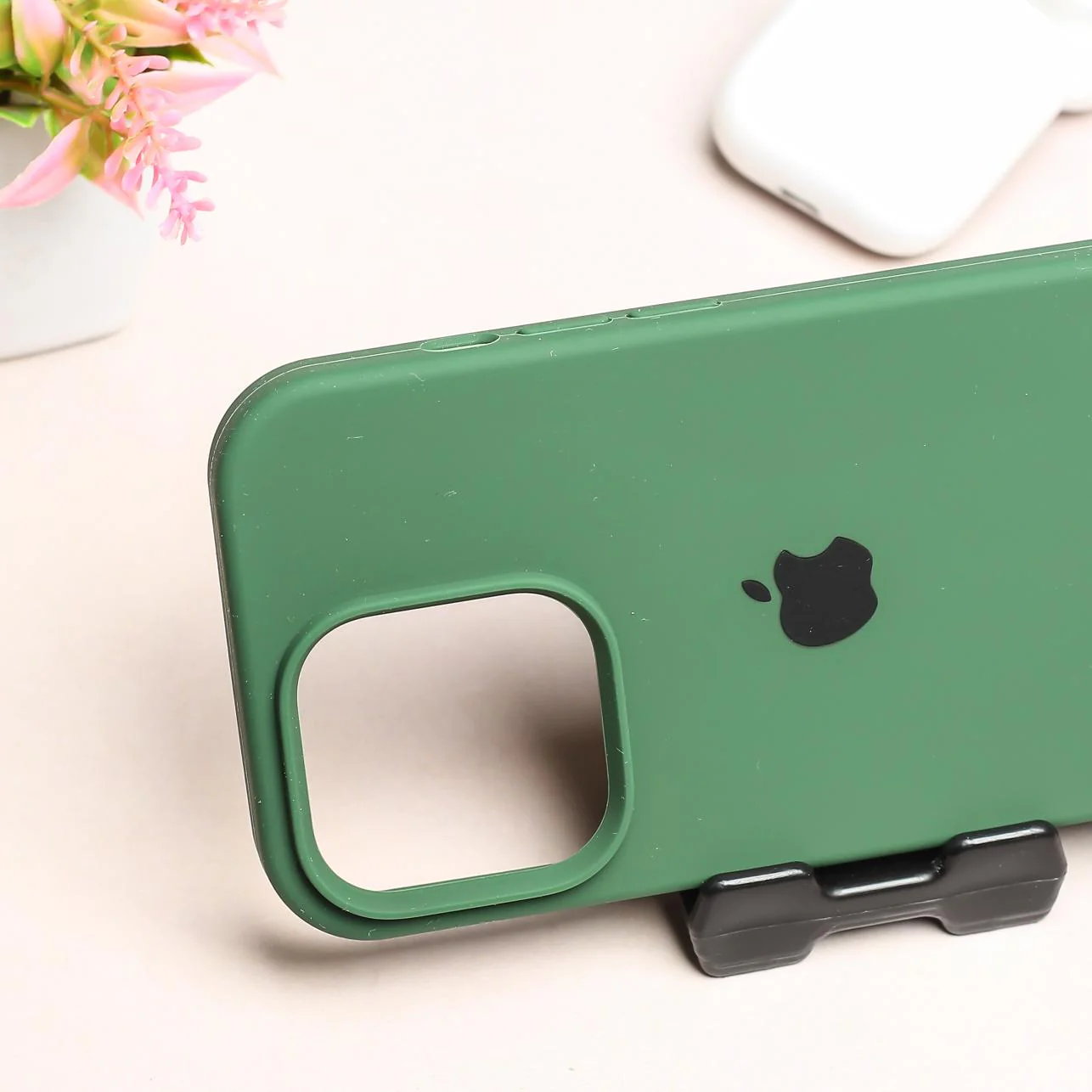 Dark Green Original Silicone case for Apple iphone 12 pro max - Image 3