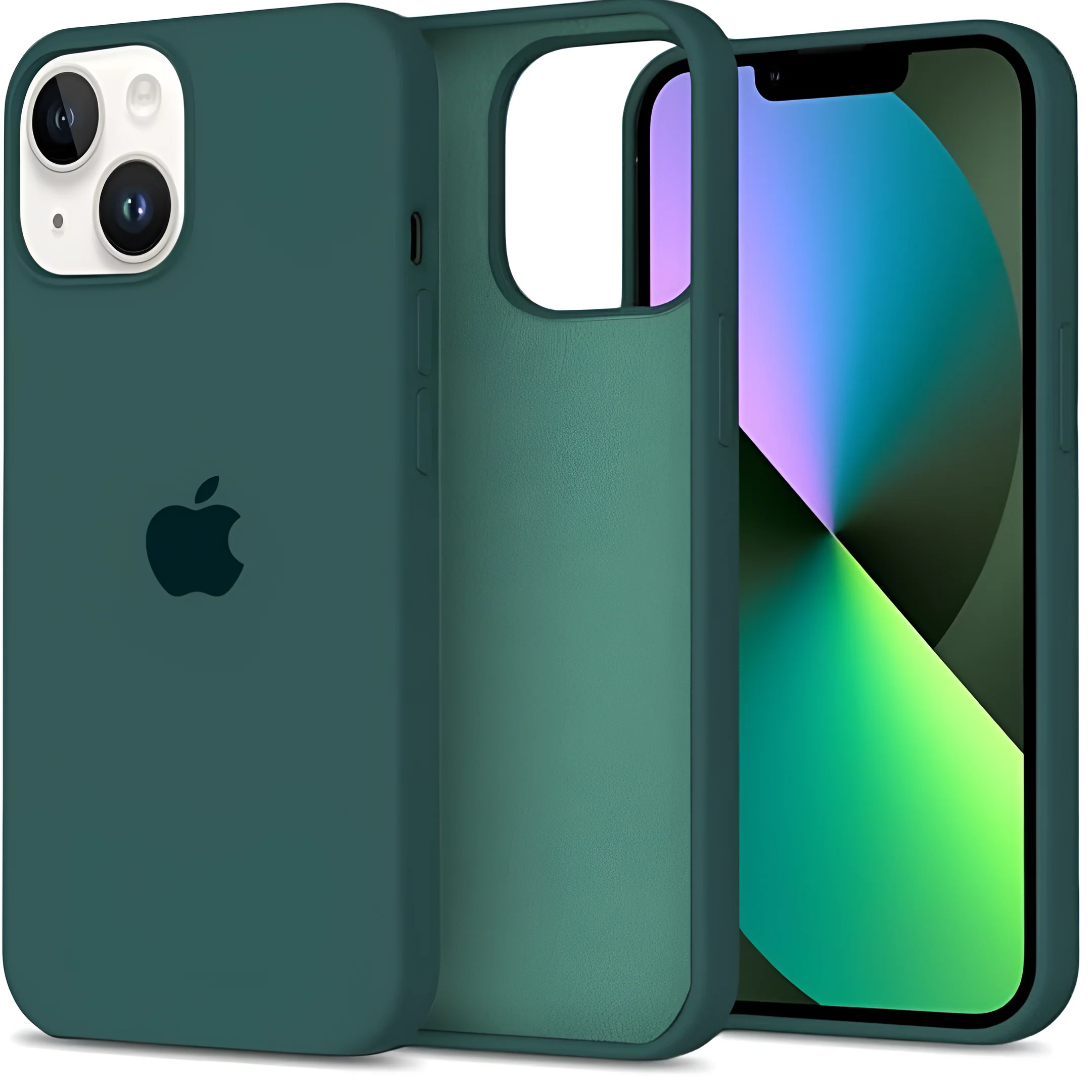 Dark Green Original Silicone case for Apple iphone 14 - Image 5