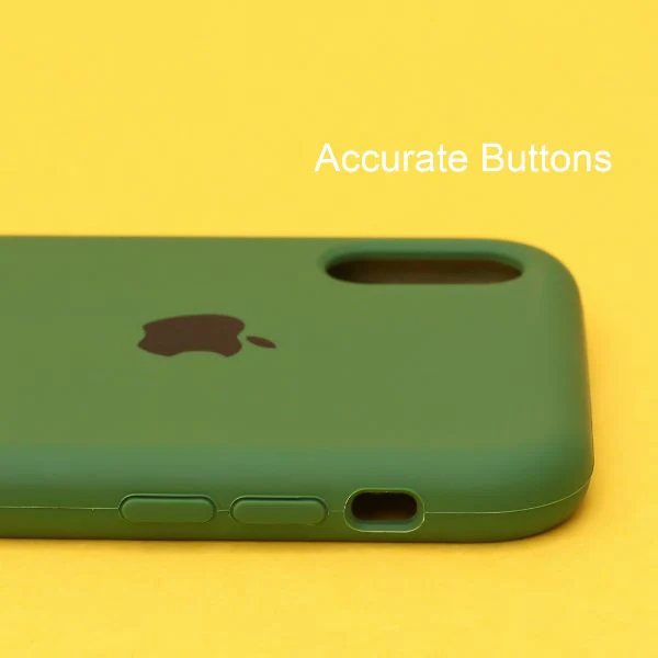 Dark Green Original Silicone case for Apple iphone XR - Image 3
