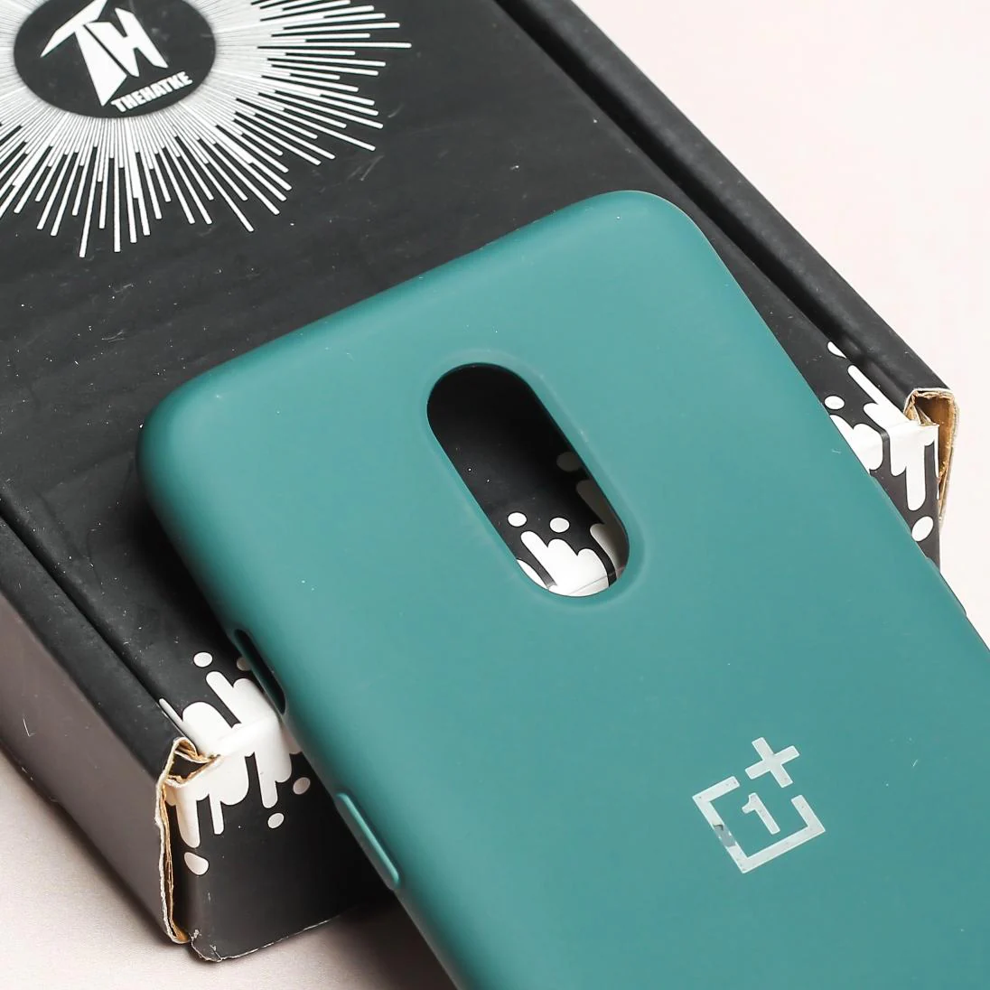 Dark Green Original Silicone case for Oneplus 6T - Image 4