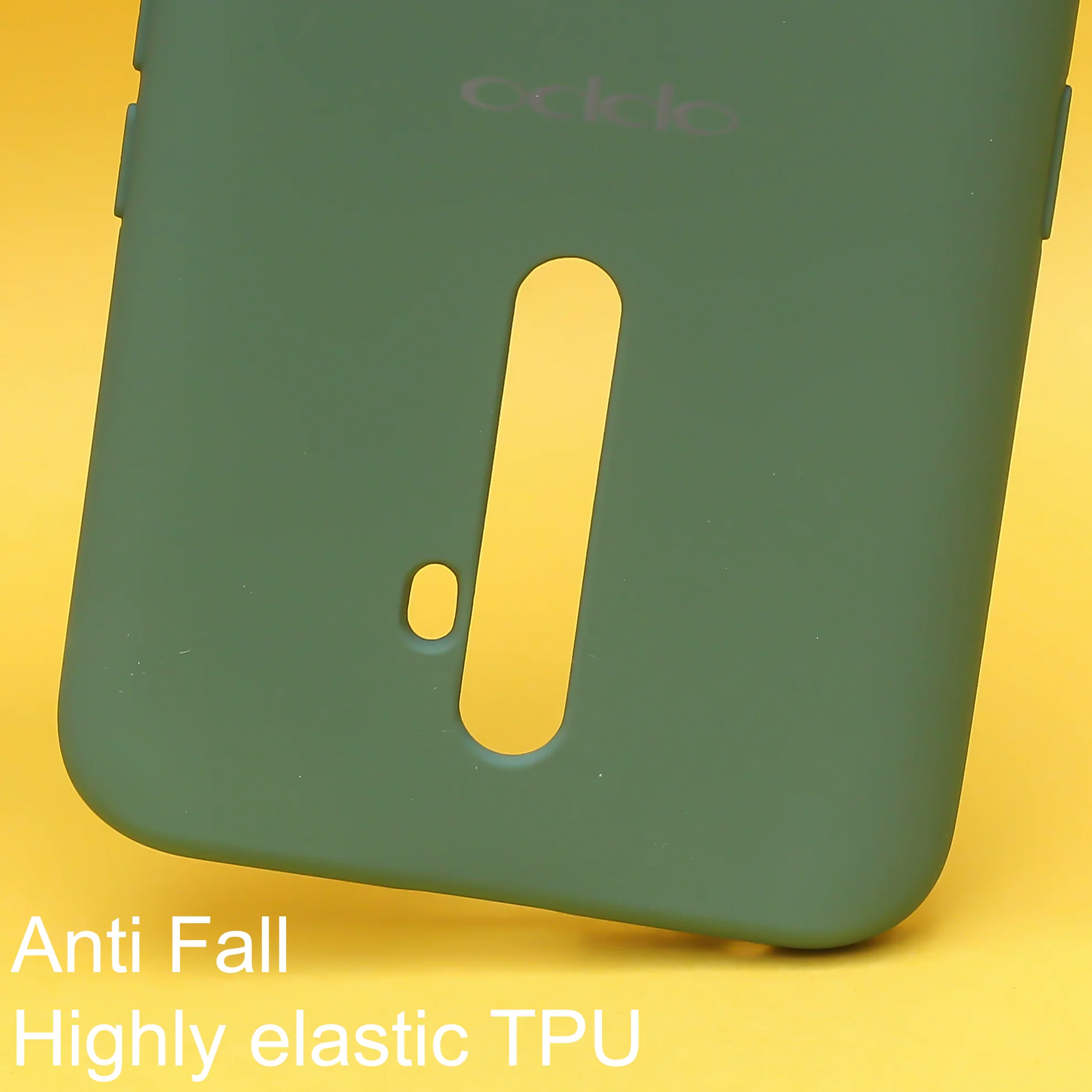 Dark Green Original Silicone case for Oppo Reno 2F - Image 2
