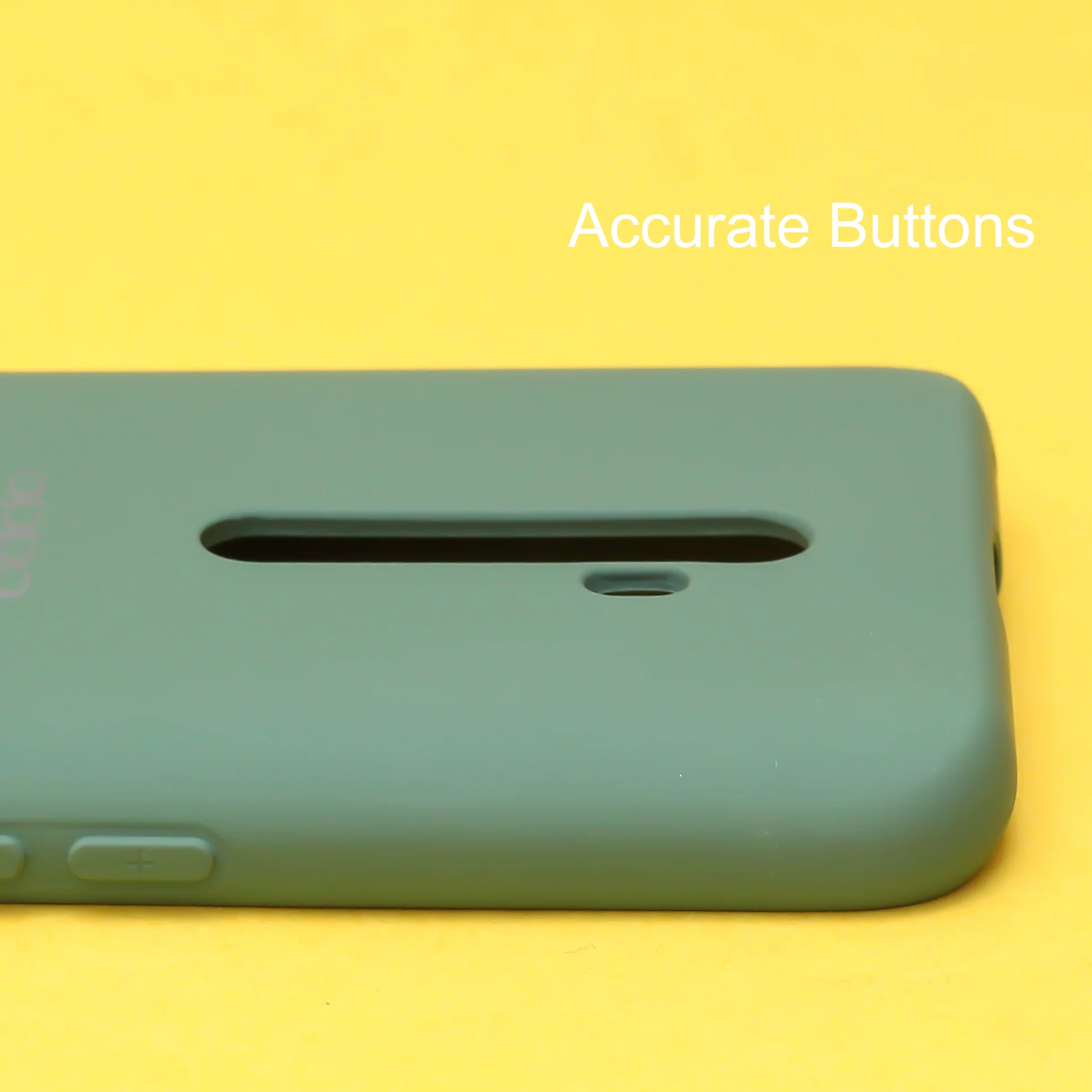 Dark Green Original Silicone case for Oppo Reno 2F - Image 3